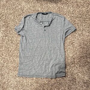 Marc Anthony Light Gray Short Sleeve Henley